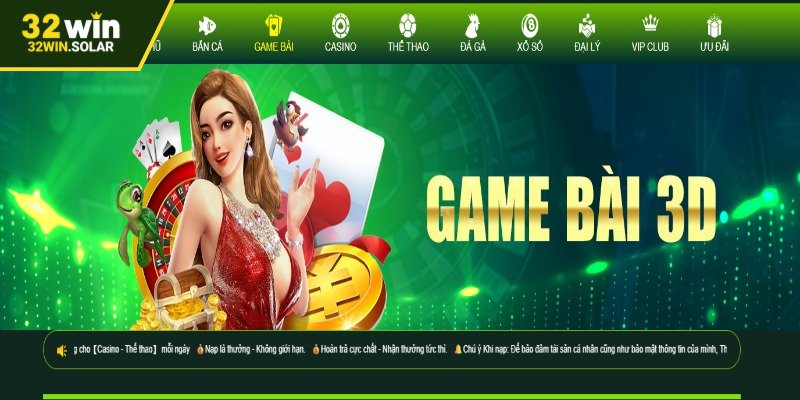 Giới thiệu thông tin sảnh game bài 32WIN
