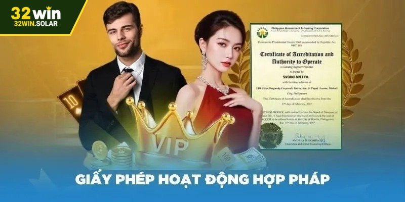 Thông tin giấy phép được công bố trên web nhà cái